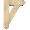 Ekena Millwork Traditional Arts and Crafts Rough Sawn Bracket w/ Offset Brace, Douglas Fir, 8"W x 24"D x 32"H BKT0806X24X32TRA03RDF - alternate 4